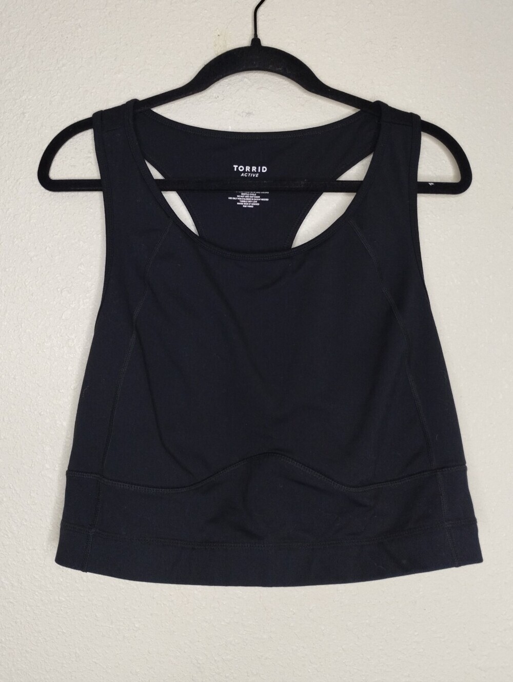 Torrid Active Black Racerback Sports Bra Women's Size 3X